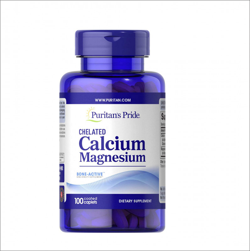 Puritan's Pride Chelated Calcium Magnesium-100 Caplets