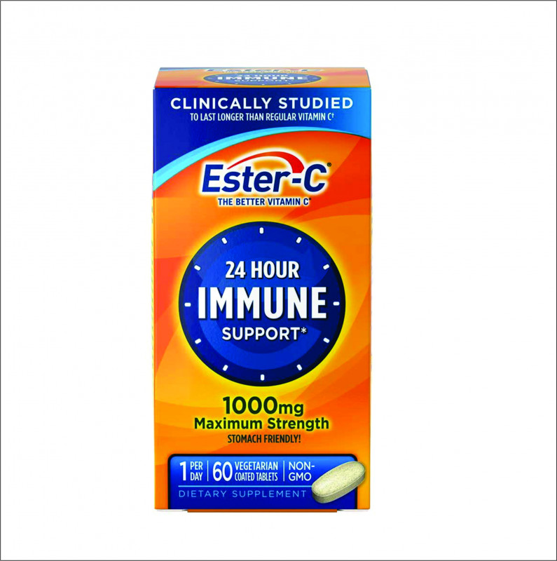Ester-C Vitamin C, 1,000 mg, 60 Coated Tablets